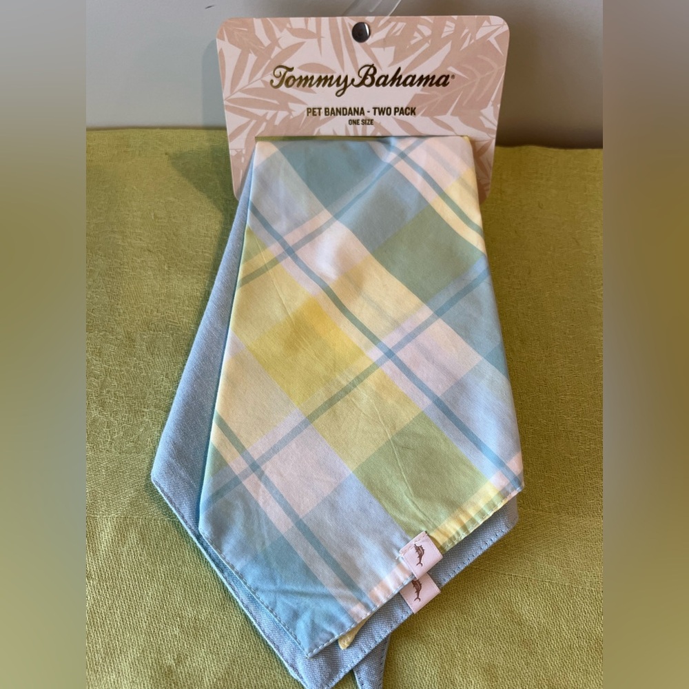 Tommy Bahama pet bandanas. 2 pack. NWT